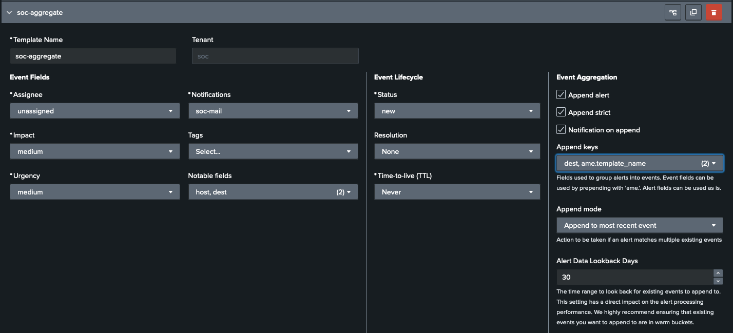 Enhanced Event Aggregation